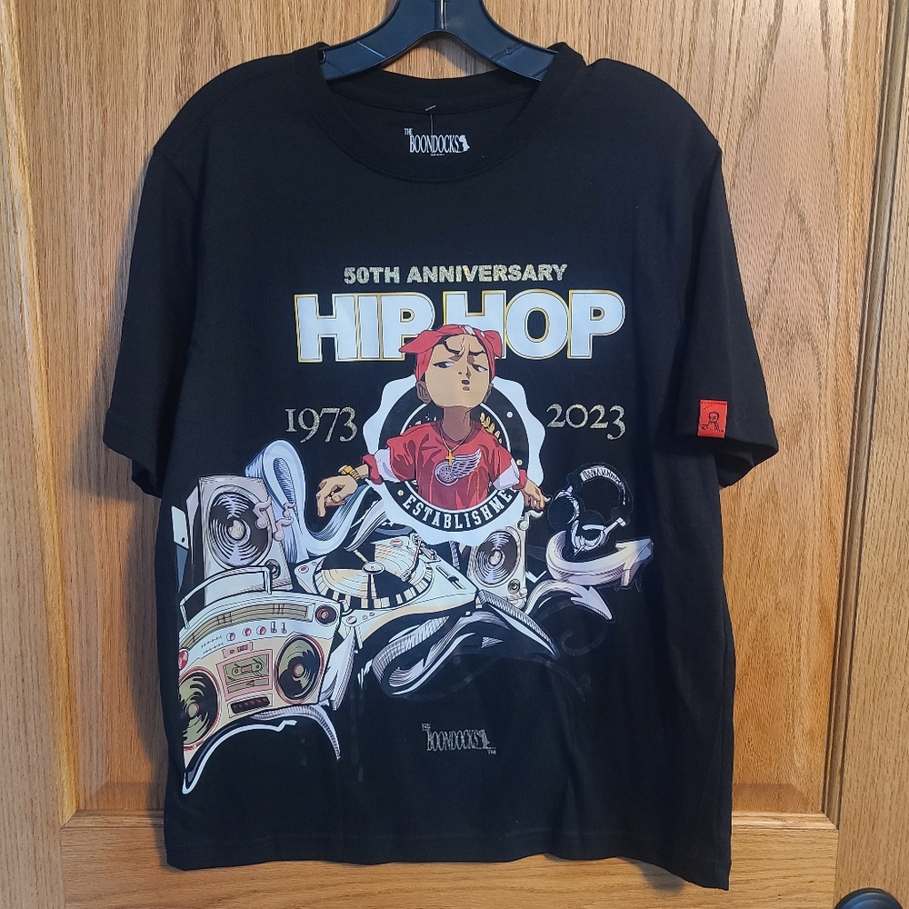 Rue21 The Boondocks Graphic Black T-Shirt Men's NWT 50th Anniversary